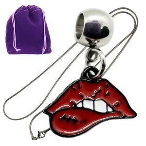 Lips Charm Necklace Pendant